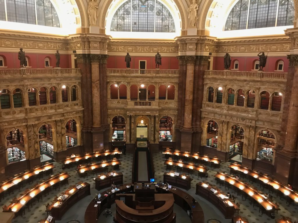 Library of Congress main reading room